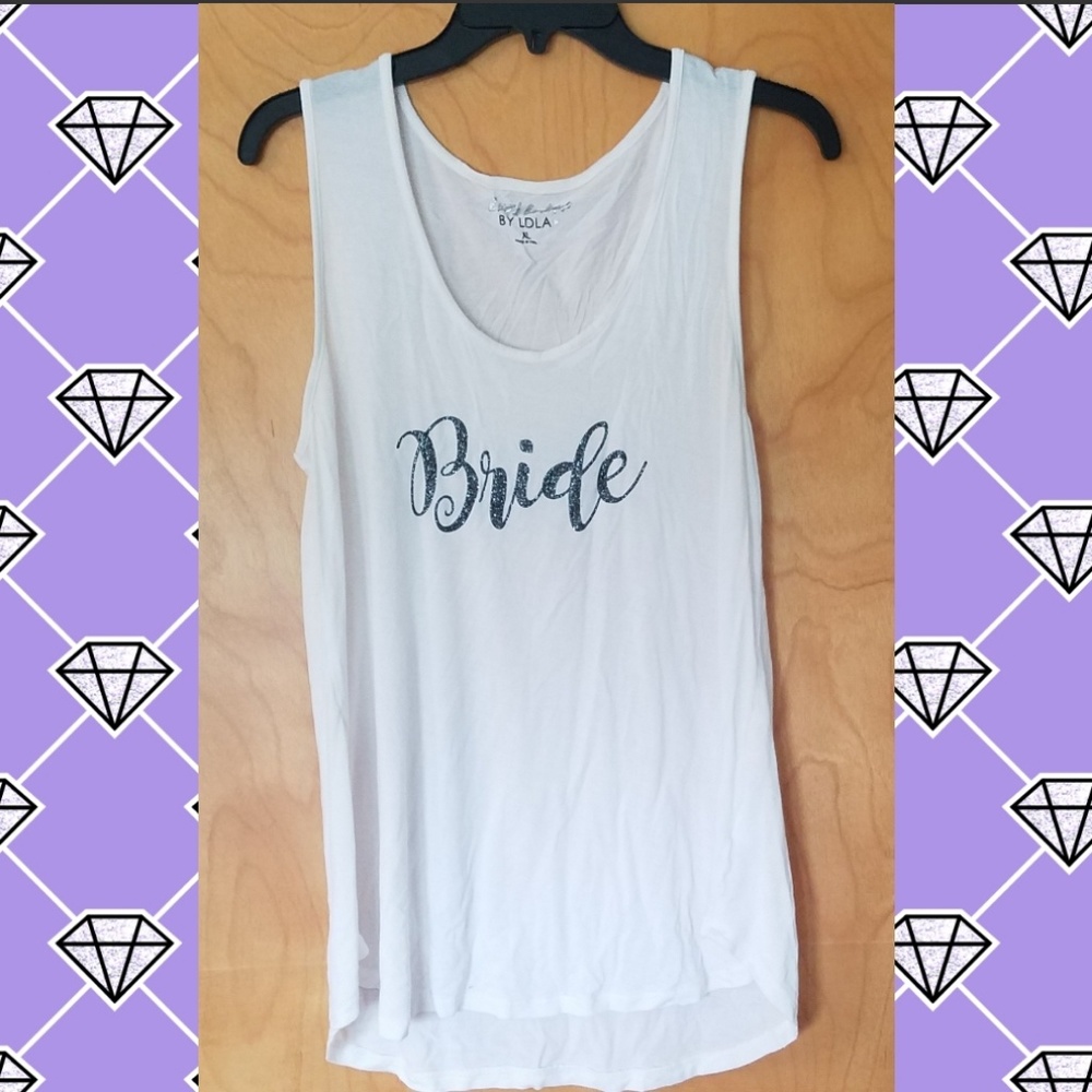 Glitter Bride tank